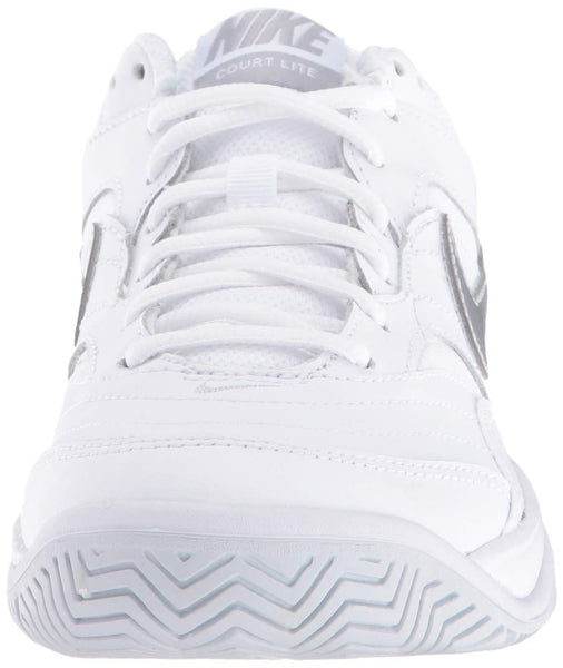 Nike Women's Court Lite Tennis Shoe, White/Metallic Silver/Medium Grey, 8.5 Regular US [product _type] Nike - Ultra Pickleball - The Pickleball Paddle MegaStore