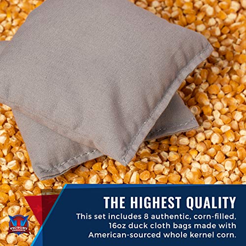 Victory Tailgate Regulation NFL Triangle Weathered Series Cornhole Board Set - 2 Boards, 8 Bags - Chicago Bears