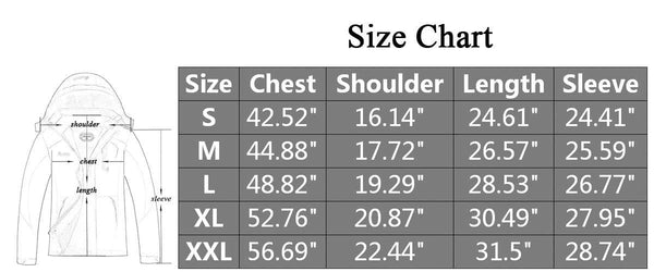 MOERDENG Women's Waterproof Windproof Rain Snow Jacket Hooded Fleece Ski Coat Black, Small