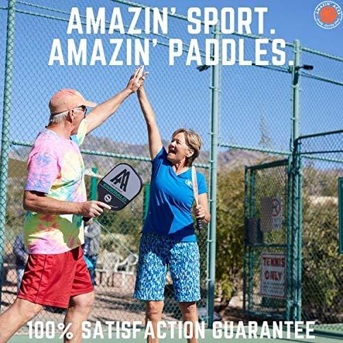 Pickleball Paddle Set By Amazin' Aces | Pickleball Set Includes 2-4 Wood Pickleball Paddles, 4 Pickleballs, 1 Carry Bag & Guaranteed FUN! | Great Rackets For Beginners | Includes Free eBook [product _type] Amazin' Aces - Ultra Pickleball - The Pickleball Paddle MegaStore