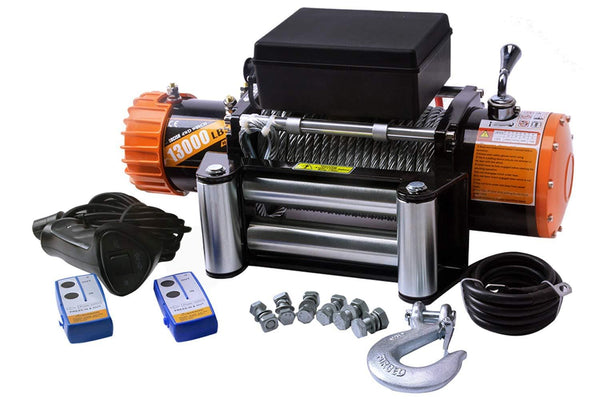 ORCISH IP67 Waterproof 12V Steel Cable Electric Jeep Truck Winch 13000 lb.Load Capacity
