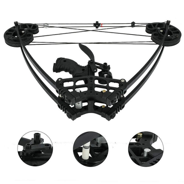 LAKAGO 50lbs Triangle Compound Bow Right Left Hand Archery for Hunting Shoot Competition