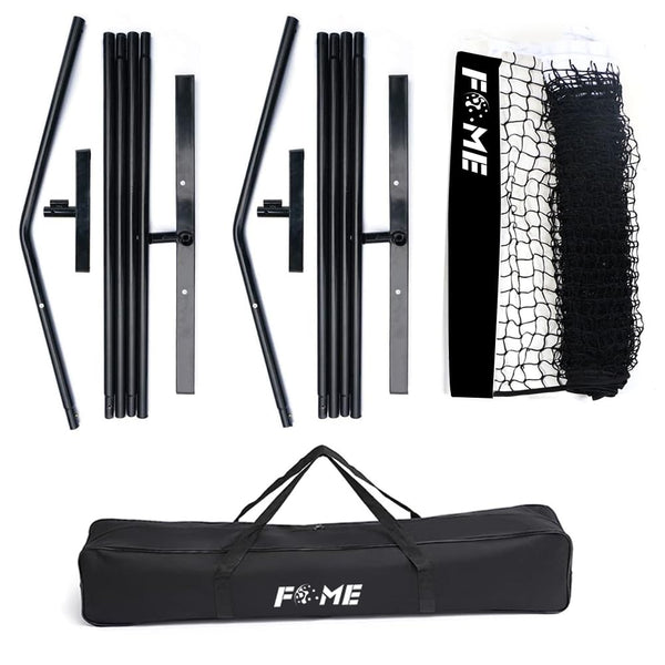 Portable Pickleball Net System, FOME 22 FT Pickleball Net Portable Outdoor Regulation Size Pickleball Nets and Accessories with Carry Bag Steady Steel Frame Strong PE Pickle Ball Net