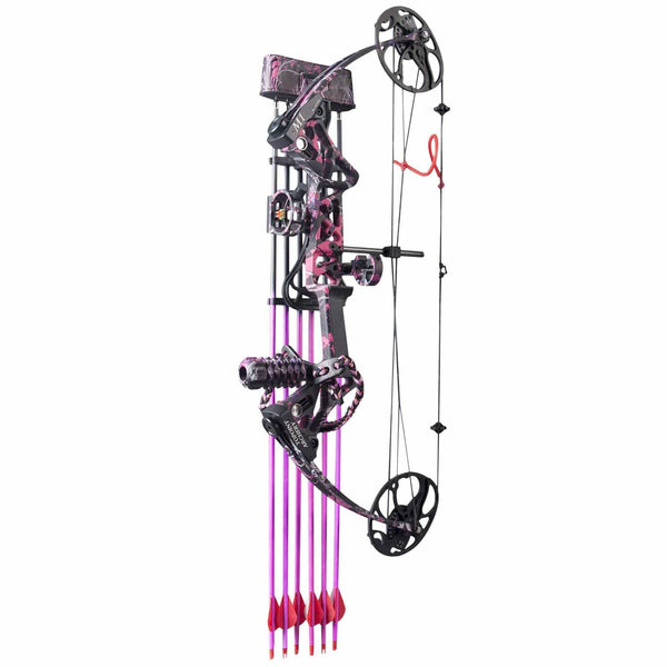 Compound Bow Ship from USA Warehouse,Topoint Archery for Women, Package M1,19"-30" Draw Length,10-50Lbs Draw Weight,Hunting Bow for Girls,Muddygirl Color (Muddygirl)
