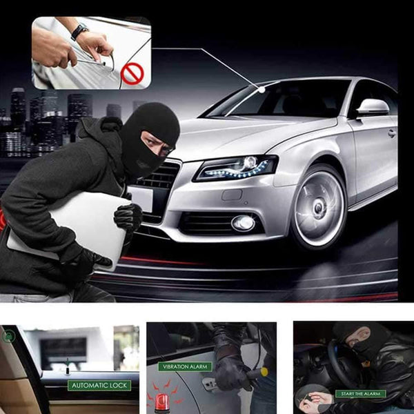 Universal Remote Start For Car Engine Keyless Entry PKE Automatic Central Locking/unlock Door,Car Alarm System with Shock Sensor ,80-100M Control Remote Car Starter