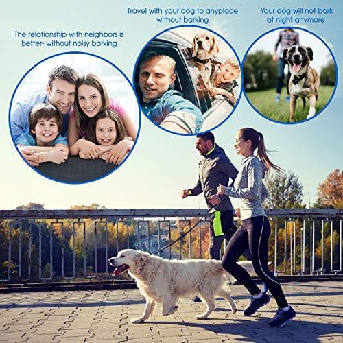 MONTAUR 2019 Automatic Bark Collar - Upgraded Rechargeable Barking Collar for Dogs - Newest Version Waterproof Bark Control Collar - Humane and Safe Dog Bark Collar for Dogs