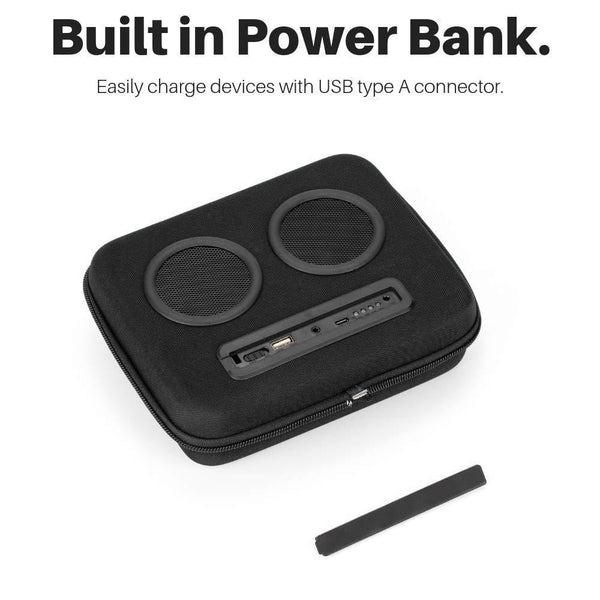 The #1 Cooler with Speakers on Amazon. 20-Watt Bluetooth Speakers & Subwoofer for Parties/Festivals/Boat/Beach. Rechargeable, Works with iPhone & Android (Black, 2020 Edition)