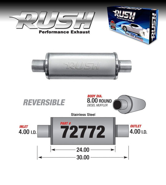 Lawson Industries 72772 Rush Performance Diesel Muffler