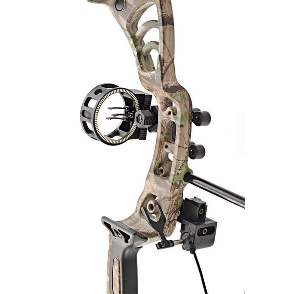 Leader Accessories Compound Bow 30-55lbs Archery Hunting Equipment with Max Speed 296fps (Green Camo. with Kit)