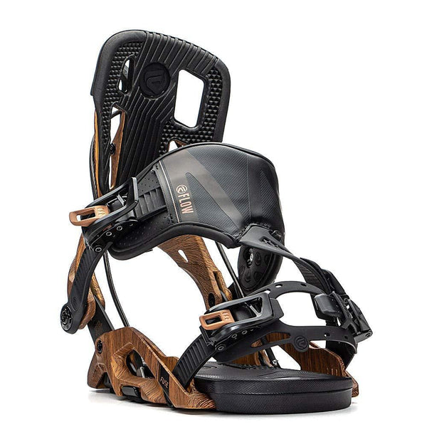 Flow Fuse Hybrid Snowboard Bindings (Brown, L) - Men's