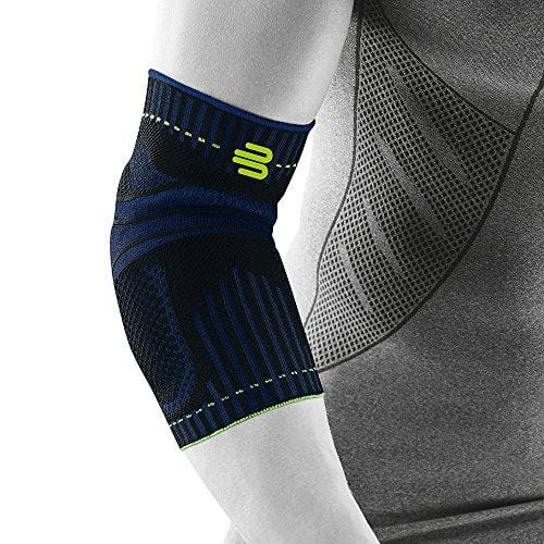 Bauerfeind Sports Elbow Support - Breathable Compression Elbow Brace - Contoured Pads for Inner and Outer Elbow Protection Against Joint Pressure - Air Knit Fabric Washable and Durable (Black, Large) [product _type] Bauerfeind - Ultra Pickleball - The Pickleball Paddle MegaStore