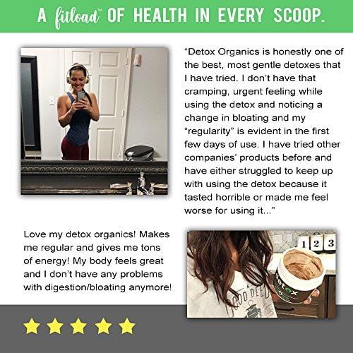 Chocolate Greens SUPERFOOD Powder - Amazing Taste - Organic Super Food Green Daily Vegetable Juice Smoothie Drink Supplement with Wheatgrass and 25+ Superfoods by Detox Organics