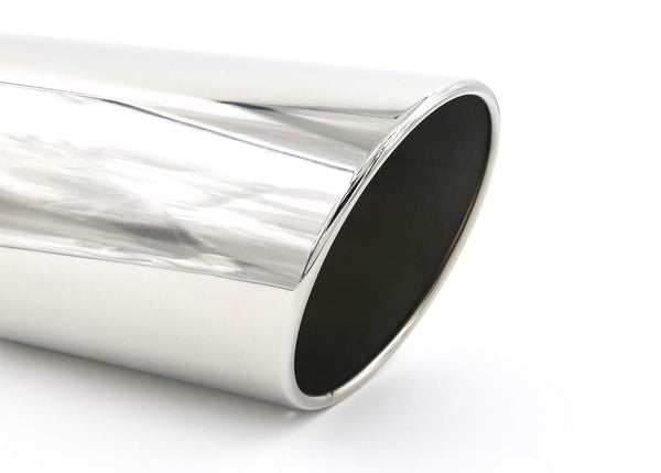 RP Remarkable Power, 5" Inlet 7" Outlet 15" Overall Length Long Stainless Steel Rolled Edge Diesel Exhaust Tip EXT34
