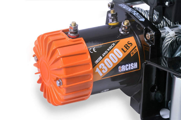 ORCISH IP67 Waterproof 12V Steel Cable Electric Jeep Truck Winch 13000 lb.Load Capacity