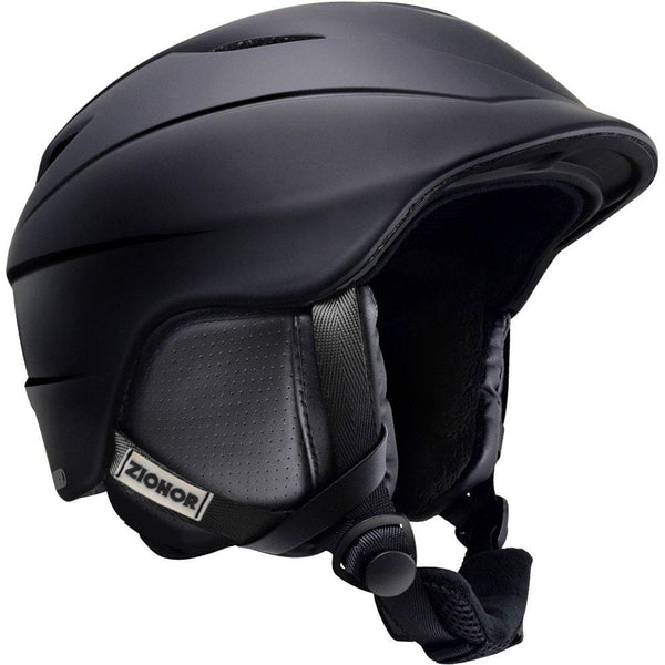 ZIONOR H2 Ski Snowboard Helmet Certified Quality for Men Women with Ventilation Control and Comfortable Liner Black (Medium)