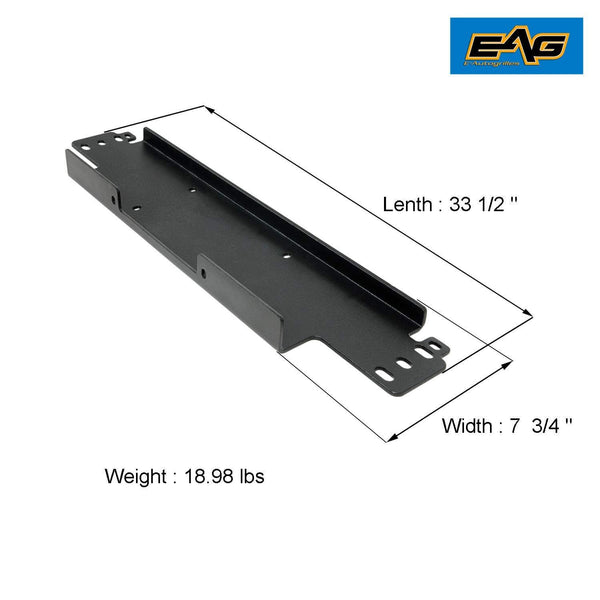 EAG Winch Mounting Plate - 12000 lbs Capacity Fit for 87-06 Jeep Wrangler TJ/YJ