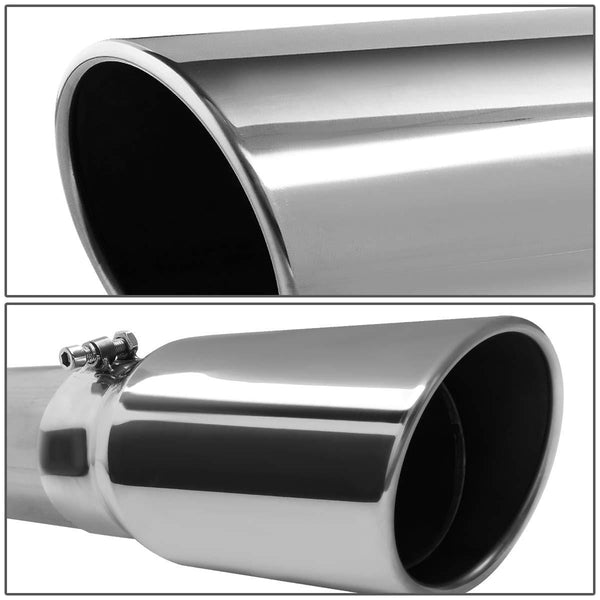 Aluminized 4 inches OD Turbo Catback Exhaust w/5 inches OD Tip for 04-07 Dodge Ram Truck 2500/3500 5.9L