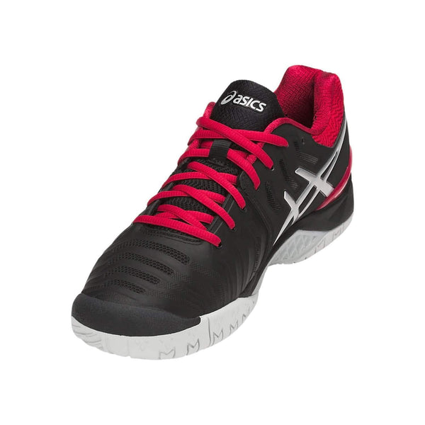 ASICS Mens Gel-Resolution 7 Tennis Shoe, Black/Silver, Size 9.5 [product _type] ASICS - Ultra Pickleball - The Pickleball Paddle MegaStore