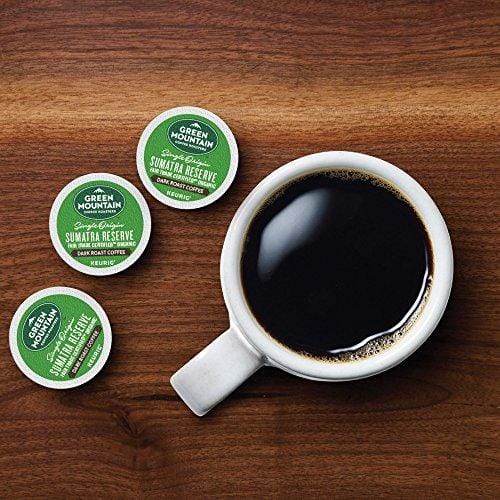 Green Mountain Coffee Roasters Sumatran Reserve Keurig Single-Serve K-Cup Pods, Dark Roast Coffee, 72 Count (6 Boxes of 12 Pods)