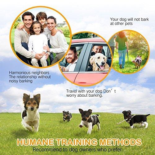 Bark Collar, Rechargeable Anti Dog Bark Collar 7 Adjustable Sensitivity Intensity Levels Harmless Bark Collars Small Medium Large Dog