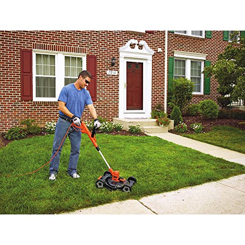 BLACK+DECKER 3-in-1 String Trimmer/Edger & Lawn Mower, 6.5-Amp, 12-Inch (MTE912)