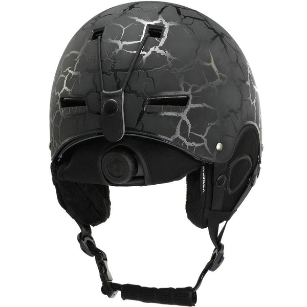 MONATA Adult Ski & Snowboard Helmet for Men and Women Winter Snow Sports Protect - Adjustable Large Size 23.22-24 Inches（Black）