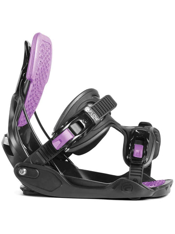 Flow Haylo Snowboard Bindings Charcoal Womens Sz M (6-10)