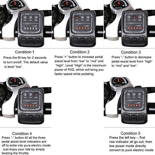 ANCHEER Folding Electric Mountain Bike with 26" Super Lightweight Magnesium Alloy 6 Spokes Integrated Wheel, Premium Full Suspension and Shimano 21 Speed Gear