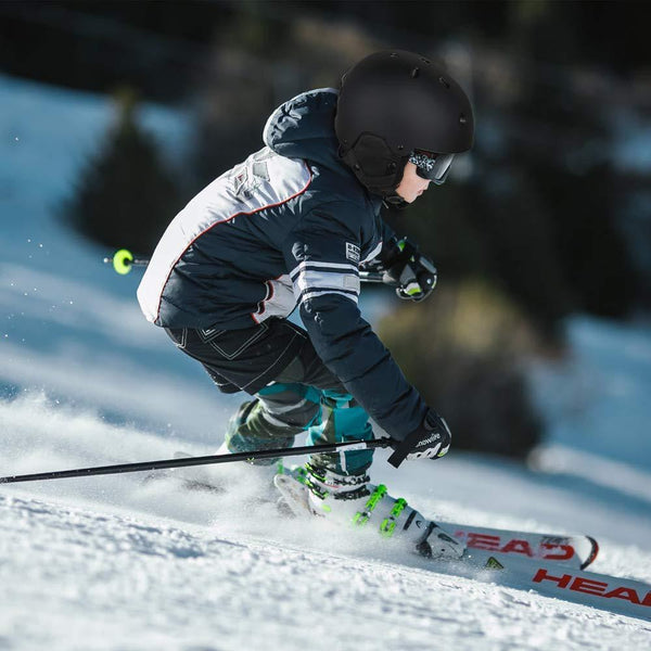 Zacro Ski & Cycling Helmet - Winter Snow Snowboard Skiing Helmet with CPSC and ASTM Certified,Compatible with Ski Goggles for Skiing, Comes with a Headwear and Personality Stickers (M 54-60cm)