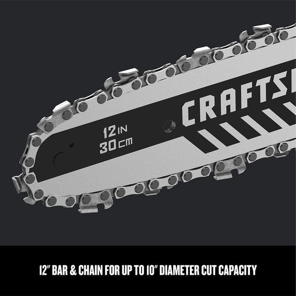 CRAFTSMAN V20 Cordless Chainsaw, 12-Inch (CMCCS620M1)