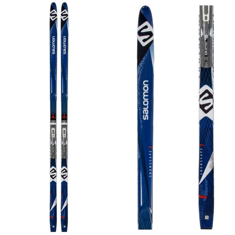 Salomon Snowscape 7 Cross Country Skis with Bindings - X-Large/Black