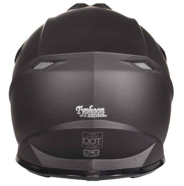 Typhoon Youth Kids Offroad Helmet Gloves Goggles GEAR COMBO Motocross ATV Dirt Bike Motorcycle Matte Black S Small