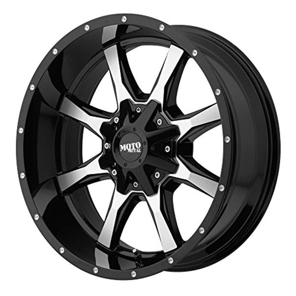 Moto Metal MO970 Gloss Black Wheel Machined With Milled Accents (17x8"/6x135,139.7mm, 00mm offset)
