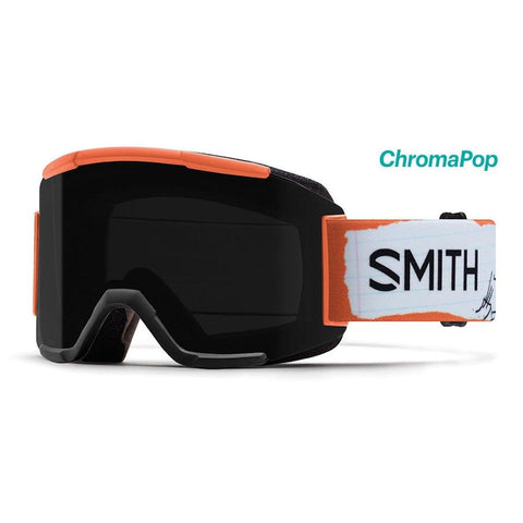 Smith Optics Adult Squad Snow Goggles,Stevens AC Frame/ChromaPop Sun Black/Yellow