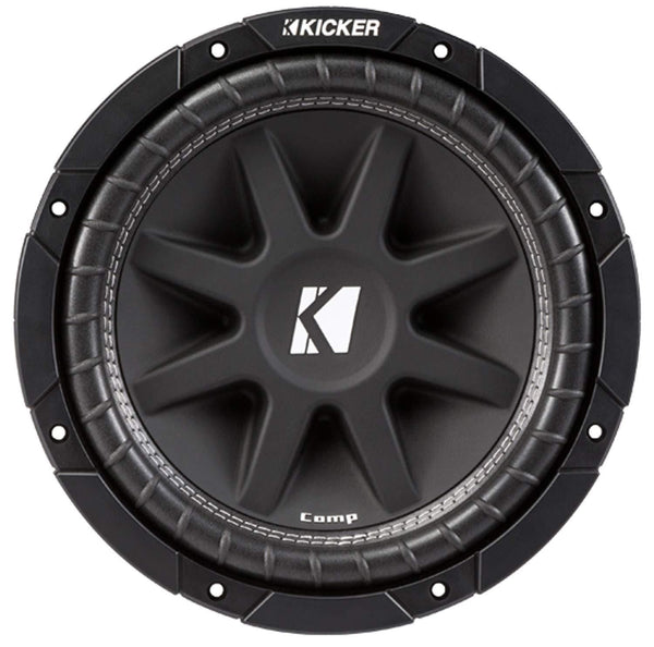 2) Kicker 43C104 10" 600 Watt Car Subwoofers + Box + 1100W Amplifier + Wire Kit