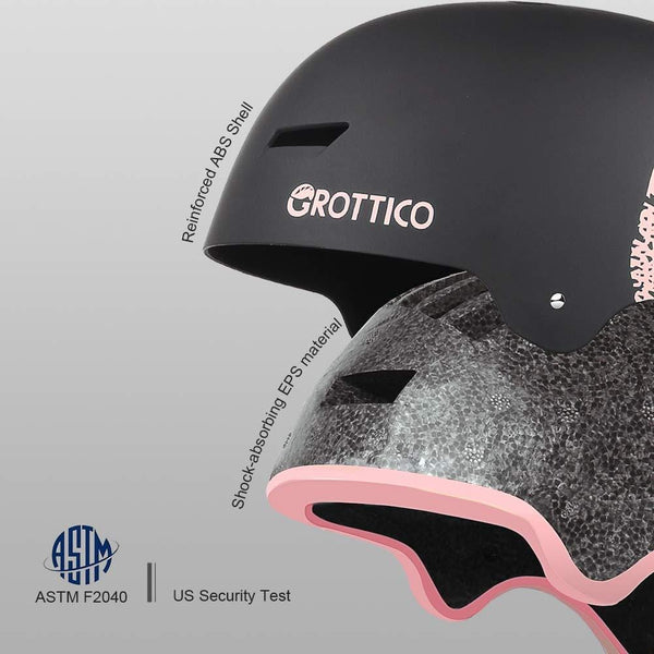 GROTTICO Ski-Snow Helmet for Kids-Youth-Women-Men - Snowboard Helmet with Visor Pass ASTM Certified Safety, 3 Sizes Options