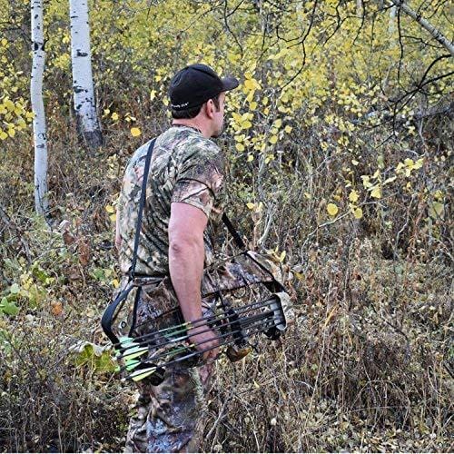 Slicker Weatherproof Bow Sling for Archery, Soft and Compact Bow Case for Hunting Gear Accessories, Cam and String Protector - Alpine Mountain Camo