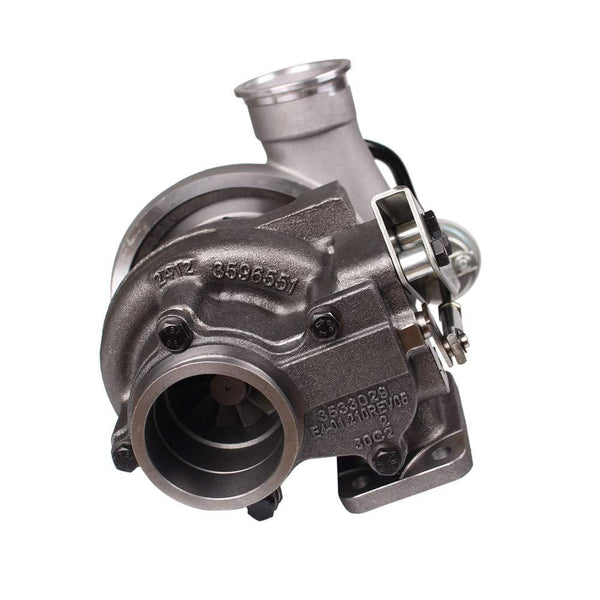 Diesel Turbocharger HX35 HX35W Turbo with Internal Wastegate Turbine Fit for 99 to 02 Dodge Ram 2500 3500 5.9L Truck 6BT Cummins Engine (HX35/HX35W 3592766)