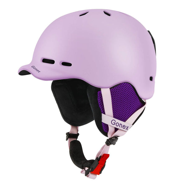 Gonex Ski Helmet, Snowboard Helmet with Detachable Inner Padding, Lightweight Helmet for Women & Young Size M Pink