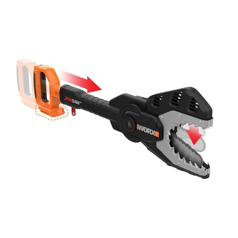 WORX WG320.9 JawSaw 20V PowerShare Cordless Electric Chainsaw with Auto-Tension (Tool Only)