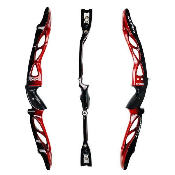 Samick SinoArt 25" ILF Bow Riser Aluminum CNC Milling Right Hand Fit ILF Limbs (Red)