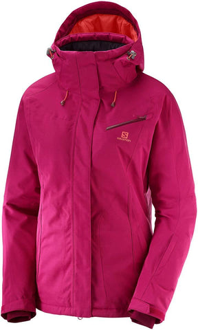 Salomon Women's Fantasy JACKET , Cerise Heather, Medium