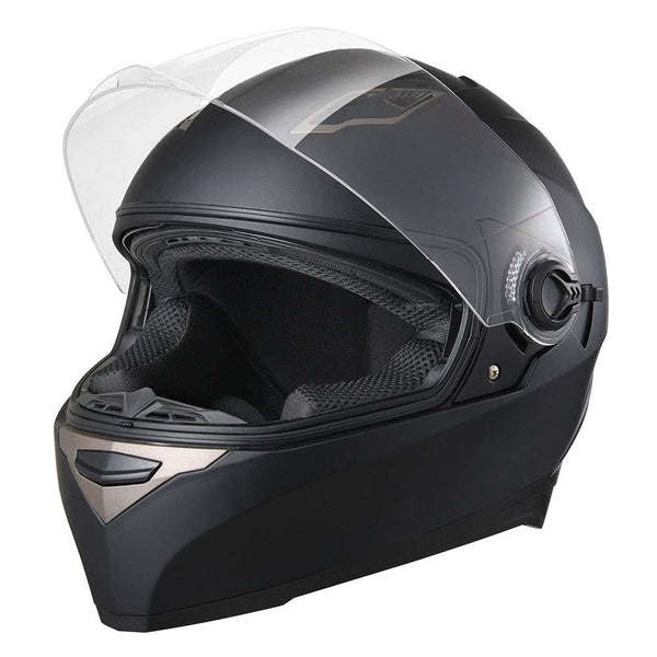 AHR DOT Motorcycle Full Face Helmet Dual Visors Sun Shield Lightweight ABS Motorbike Touring Sports