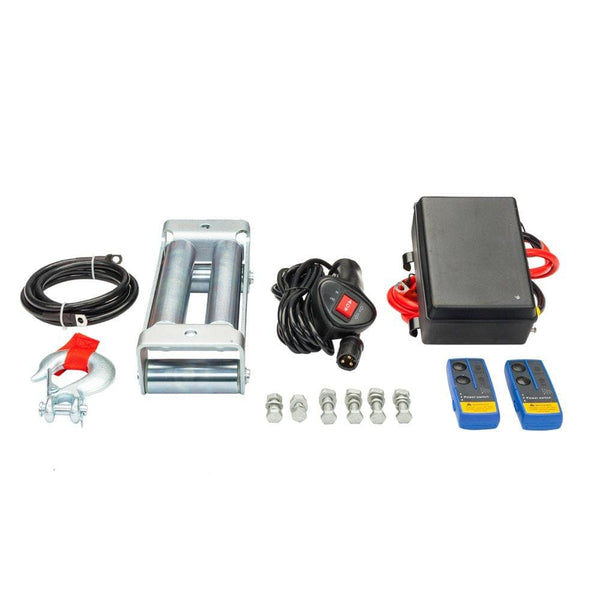 Electric Recovery Winch 12500lbs 12V Fit for Truck SUV Car with Wireless Remote Control Kit
