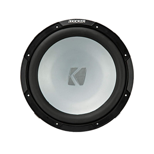 KICKER 45KMF104 10" Weather-Proof Subwoofer for Freeair Applications 45KMG10W 10" LED Grille (White)