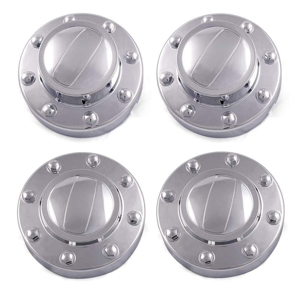 Fit for Dodge Ram 3500 1-TON Dually DRW 2011-2016 New Alcoa Alloy Wheel Chrome Center Caps 2 Front and 2 Rear Replacement Set of 4