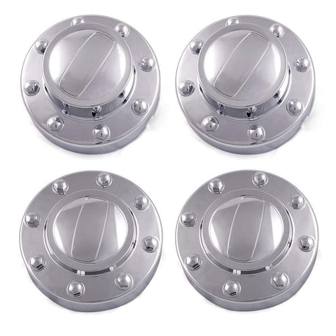 Fit for Dodge Ram 3500 1-TON Dually DRW 2011-2016 New Alcoa Alloy Wheel Chrome Center Caps 2 Front and 2 Rear Replacement Set of 4