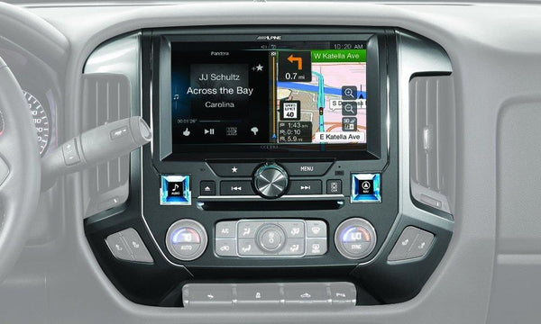 Alpine Electronics X110-SLV in-Dash Restyle System for Chevrolet Silverado 2014-Up, 10"