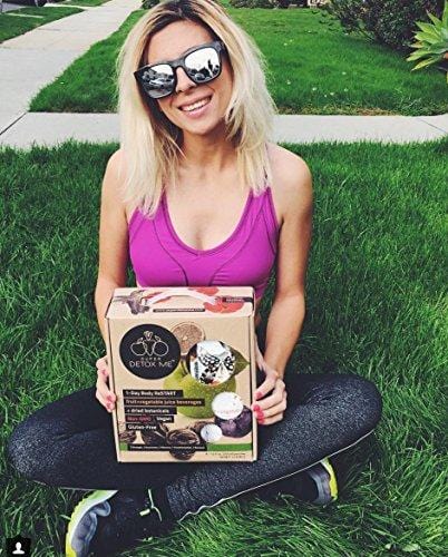 Lemonkind SUPER DETOX ME Metabolism Booster 3 Day Cleanse, Fruits & Veggies plus SUPERFOODS - Chlorella, Turmeric, Chia, Green Tea and Acerola - 24 Juices (Pack of 3)