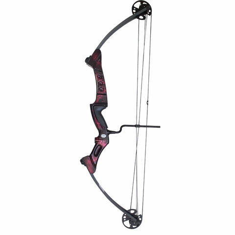 Southland Archery Supply SAS Primal 35-50 lbs Compound Bow with Red Riser and Carbon Limbs (Ruby)